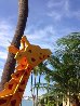 Kinetic Giraffe Medium Size Unique Steel Sculpture 10 feet tall Sculpture by Frederick Prescott - 6