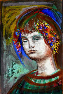 Girl 1940 27x20 Works on Paper (not prints) - Josef Presser Girl 1940 27x20 Works on Paper (not prints) - Josef Presser
