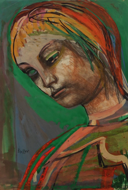 Girl 1940 25x19 Works on Paper (not prints) by Josef Presser