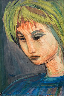 Meditation 1950 26x22 Works on Paper (not prints) - Josef Presser Meditation 1950 26x22 Works on Paper (not prints) - Josef Presser