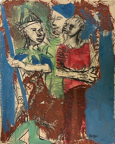 Boys 1950 22x17 Works on Paper (not prints) - Josef Presser