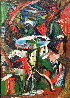 Abstract Composition  Painting - 1940 30x22 Original Painting by Josef Presser - 0
