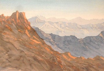 Over Looking Wadi Arkam, Kingdom of Saudi Arabia 2000 Limited Edition Print - Prince Charles Over Looking Wadi Arkam, Kingdom of Saudi Arabia 2000 Limited Edition Print - Prince Charles