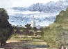 Tetbury Church from Highgrove House 1998 - England Limited Edition Print by  King Charles III - 0