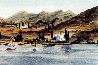 Greek Island Fishing Boat  and Greek Landscape Summer Set of 2 1999 - Huge - Greece Limited Edition Print by  King Charles III - 0