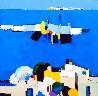 Santorini 2011 16x16 - Greece Original Painting by Adrian Prisecaru - 0