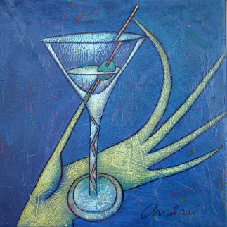 Martini 2002 10x10 Original Painting - Andrei Protsouk Martini 2002 10x10 Original Painting - Andrei Protsouk