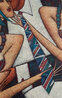 Blue Tie 2004 - Special Framed Embellished Giclee on Canvas - Huge - Signed Twice Limited Edition Print by Andrei Protsouk - 1 Blue Tie 2004 - Special Framed Embellished Giclee on Canvas - Huge - Signed Twice Limited Edition Print by Andrei Protsouk - 1