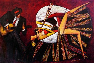 Tango Flamenco 2017 Embellished Limited Edition Print - Andrei Protsouk Tango Flamenco 2017 Embellished Limited Edition Print - Andrei Protsouk