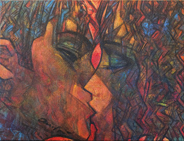 San Diego Kiss 2018 18x24 Original Painting - Andrei Protsouk San Diego Kiss 2018 18x24 Original Painting - Andrei Protsouk
