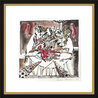 Still Life with Masks 1997 20x20 - Unique Mixed Media over Silkscreen Works on Paper (not prints) by Andrei Protsouk - 1 Still Life with Masks 1997 20x20 - Unique Mixed Media over Silkscreen Works on Paper (not prints) by Andrei Protsouk - 1