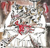 Still Life with Masks 1997 20x20 - Unique Mixed Media over Silkscreen Works on Paper (not prints) by Andrei Protsouk - 0 Still Life with Masks 1997 20x20 - Unique Mixed Media over Silkscreen Works on Paper (not prints) by Andrei Protsouk - 0