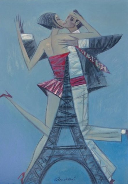 Tango in Paris 2012 22x18 Original Painting by Andrei Protsouk