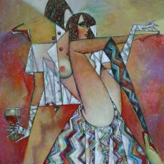 Beauty Treatment 2014 47x47 Super Huge Original Painting - Andrei Protsouk Beauty Treatment 2014 47x47 Super Huge Original Painting - Andrei Protsouk