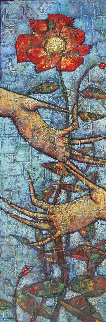 Flower For You 2014 36x12 Original Painting - Andrei Protsouk Flower For You 2014 36x12 Original Painting - Andrei Protsouk