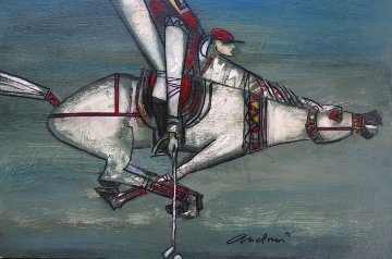 Polo 2014 11x16 Original Painting - Andrei Protsouk Polo 2014 11x16 Original Painting - Andrei Protsouk