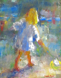 Night Crabber II 1998 25x21 Original Painting - Susie Pryor Night Crabber II 1998 25x21 Original Painting - Susie Pryor