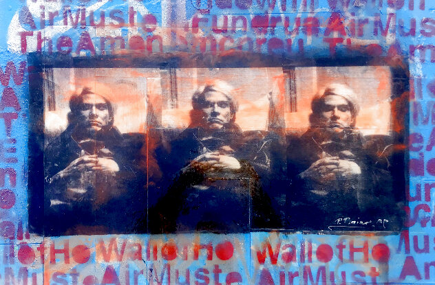 Study of Andy Warhol  28x39 Original Painting by Pietro Psaier