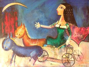 Cleopatra 10x10 Original Painting - Romaya Puchman Cleopatra 10x10 Original Painting - Romaya Puchman