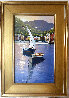 Vela a Portofino 29x20 - Italy Original Painting by Ramon Pujol - 1