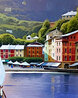 Vela a Portofino 29x20 - Italy Original Painting by Ramon Pujol - 6