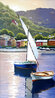 Vela a Portofino 29x20 - Italy Original Painting by Ramon Pujol - 8