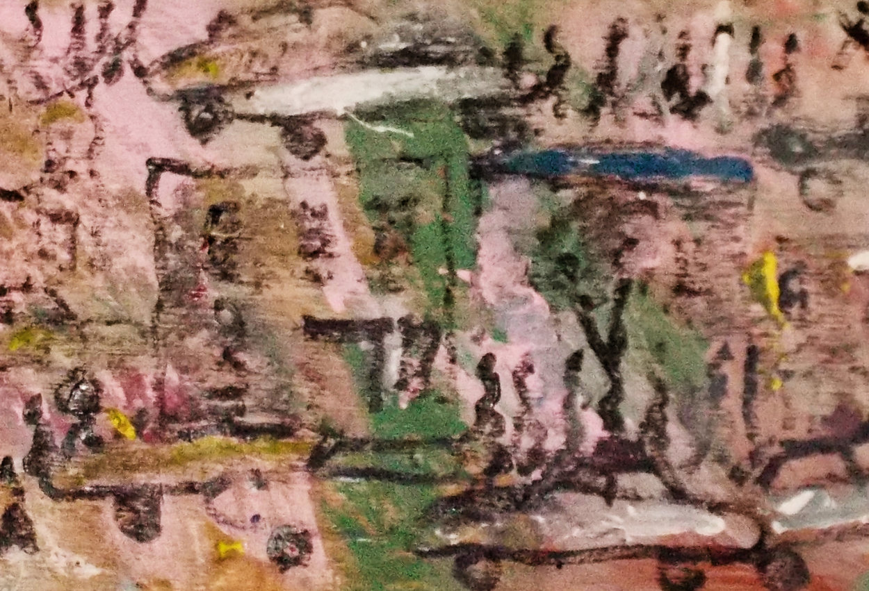 Untitled Painting 2005 24x50 Original Painting by Purvis Young Untitled Painting 2005 24x50 Original Painting by Purvis Young
