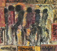 Untitled Painting 1979 44xx48 Super Huge Original Painting by Purvis Young - 0 Untitled Painting 1979 44xx48 Super Huge Original Painting by Purvis Young - 0