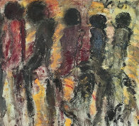 Untitled Painting 1979 44xx48 Super Huge Original Painting by Purvis Young - 1 Untitled Painting 1979 44xx48 Super Huge Original Painting by Purvis Young - 1