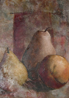Pears 2002 40x30 Huge Original Painting - Alicia Quaini
