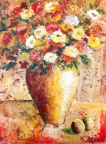 Parrot’s Color 2002 50x41 Huge Original Painting - Alicia Quaini