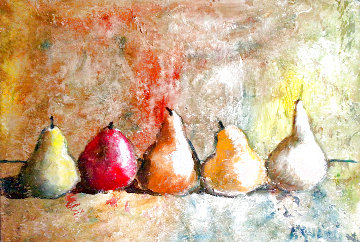 Golden Pears 2002 28x34 Original Painting - Alicia Quaini