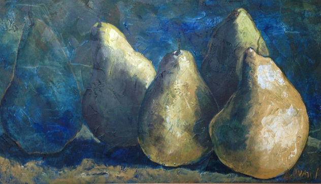 Pears 1993 52x30 Original Painting by Alicia Quaini