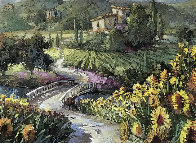View of the Vineyard Embellished - Huge Limited Edition Print by Steve Quartly
