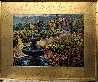 Fountain Classic Rose And Vineyard 2000 23x29 Original Painting by Steve Quartly - 1