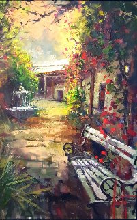 Courtyard Light 42x30 Original Painting - Steve Quartly Courtyard Light 42x30 Original Painting - Steve Quartly