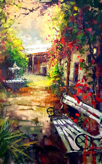 Courtyard Light 2013 42x30 Super Huge Original Painting - Steve Quartly Courtyard Light 2013 42x30 Super Huge Original Painting - Steve Quartly
