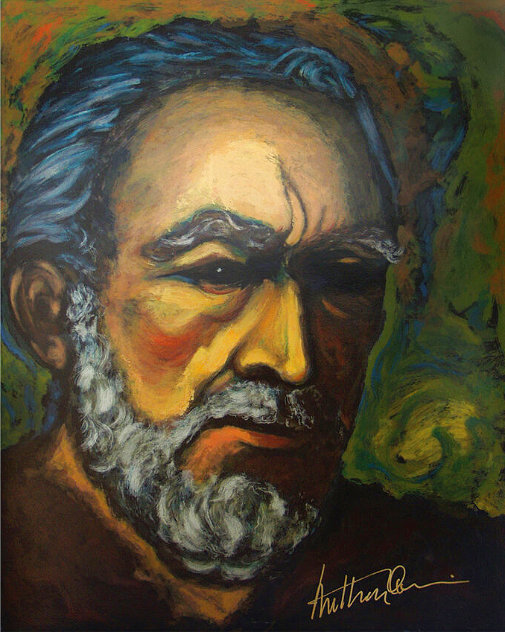 Self Portrait of Zorba 1985   Limited Edition Print by Anthony Quinn
