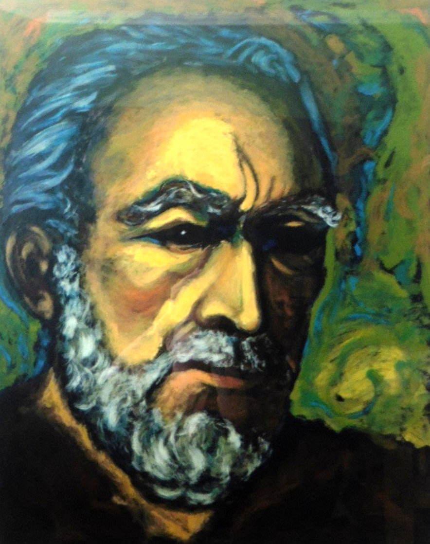 Self Portrait of Zorba 1985   Limited Edition Print by Anthony Quinn