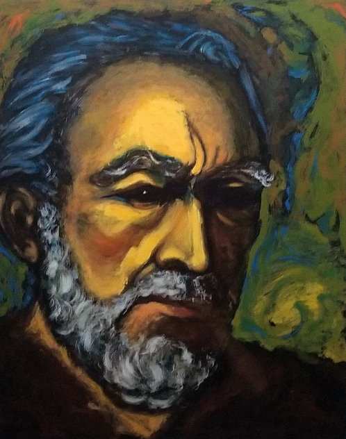 Zorba The Greek - Koa Wood Frame Limited Edition Print by Anthony Quinn