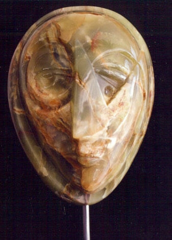 Dawn to Dusk Unique Marble Sculpture 1988 17 in Sculpture - Anthony Quinn
