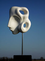 Indian Beauty Unique Carerra Marble Sculpture 11 in plus base Sculpture by Anthony Quinn - 1 Indian Beauty Unique Carerra Marble Sculpture 11 in plus base Sculpture by Anthony Quinn - 1