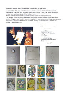 Great Spirit Book of Lithographs 1986 Limited Edition Print - Anthony Quinn Great Spirit Book of Lithographs 1986 Limited Edition Print - Anthony Quinn