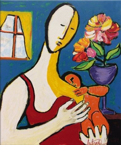 Mother and Child 1988 Limited Edition Print - Anthony Quinn