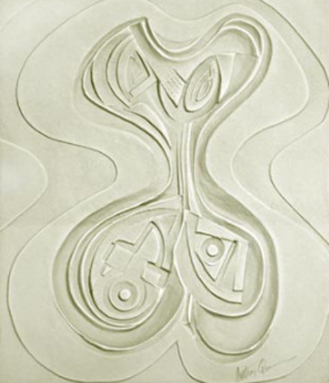 Odalisque Paper Vellum Sculpture 1987 52x45 Sculpture by Anthony Quinn Odalisque Paper Vellum Sculpture 1987 52x45 Sculpture by Anthony Quinn