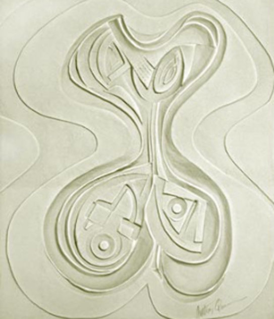 Odalisque Paper Vellum Relief1987 52x45 Huge Limited Edition Print by Anthony Quinn Odalisque Paper Vellum Relief1987 52x45 Huge Limited Edition Print by Anthony Quinn