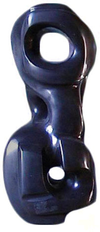Sebah Black Unique Marble Sculpture 1978 18 in Sculpture - Anthony Quinn