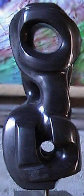 Sebah Black Unique Marble Sculpture 1978 18 in Sculpture by Anthony Quinn - 0
