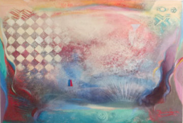 Field of Radiance 1994 30x46 Super Huge Original Painting - Richard Quinn Field of Radiance 1994 30x46 Super Huge Original Painting - Richard Quinn