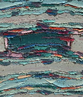 Fabric of My Life 1988 40x36 Super Huge Original Painting - Jim Rabby Fabric of My Life 1988 40x36 Super Huge Original Painting - Jim Rabby